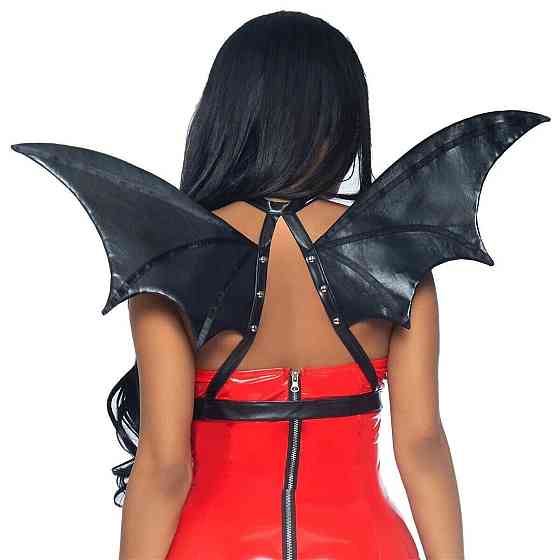Портупея из искусственной кожи с крыльями летучей мыши Leg Avenue Bat wing body harness O/S Sex Aura Киев