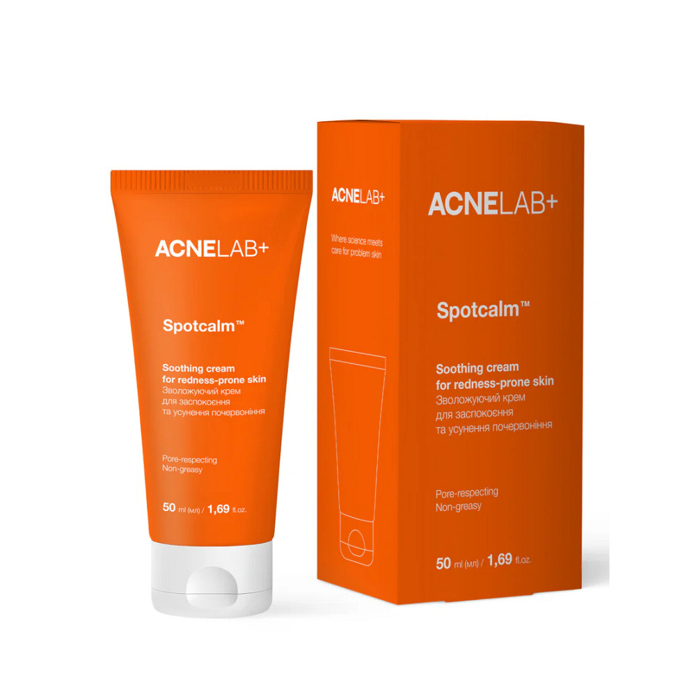 Увлажняющий крем для успокоения и устранения покраснений Spotcalm Soothing cream for redness-prone skin ACNELAB+ 50 мл Киев - изображение 14