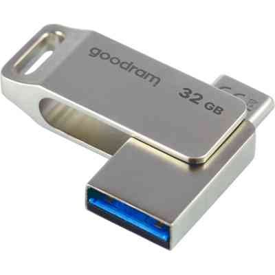 USB флеш накопитель Goodram 32GB ODA3 Silver USB 3.0 / Type-C (ODA3-0320S0R11) Винница