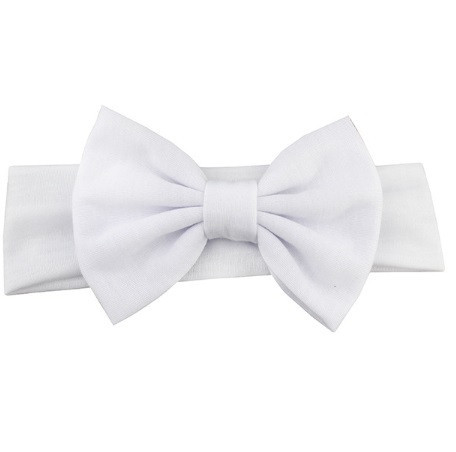 Пов'язка на голову дитяча широка one size білий Київ - фото 1