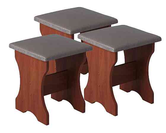 Три табуретки (комплект 3 шт) 35х35х44 см / МС - Яблоня Львов