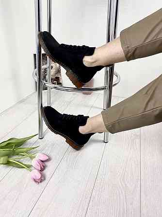 Sothby 's Туфлі жіночі Sothby 's M-373 чорні (весна-осінь, замша натуральна) (3146) Коломыя