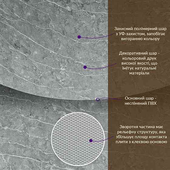 Декоративна металік-плита мармурова Київ