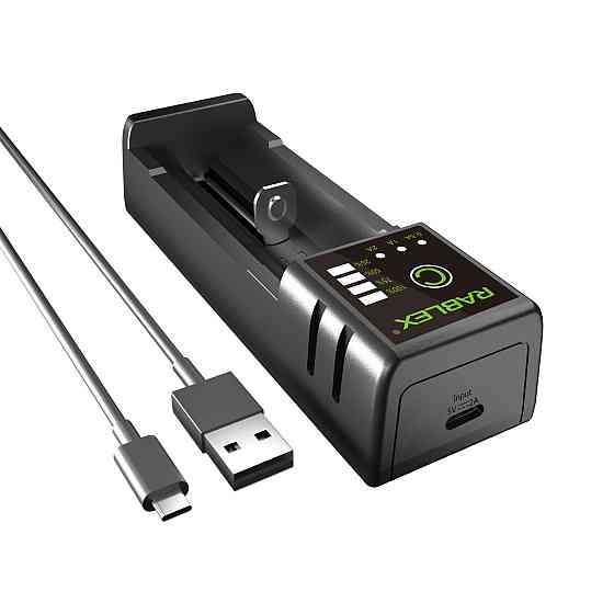 Зарядний пристрій Rablex RB401 1x18650 та ін. / від USB / Дніпро