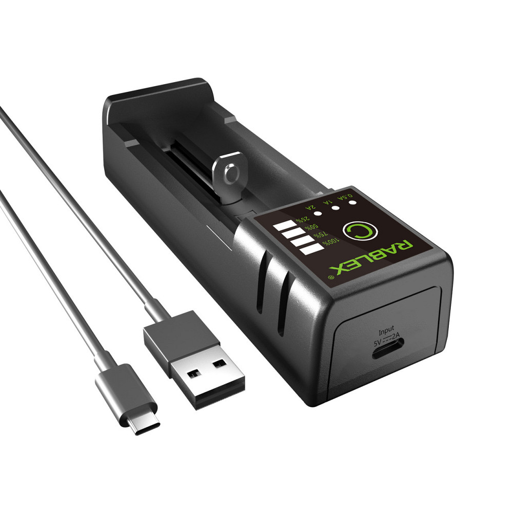 Зарядний пристрій Rablex RB401 1x18650 та ін. / від USB / Дніпро - фото 3