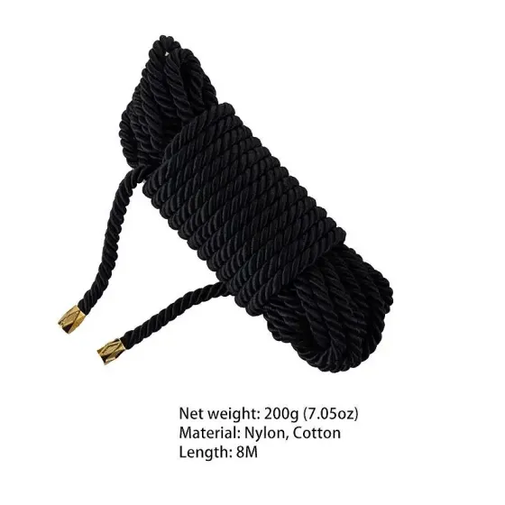 Мотузка для шибарі LOCKINK SEVANDA Shibari Pratice Rope Black, 8 метрів Львів