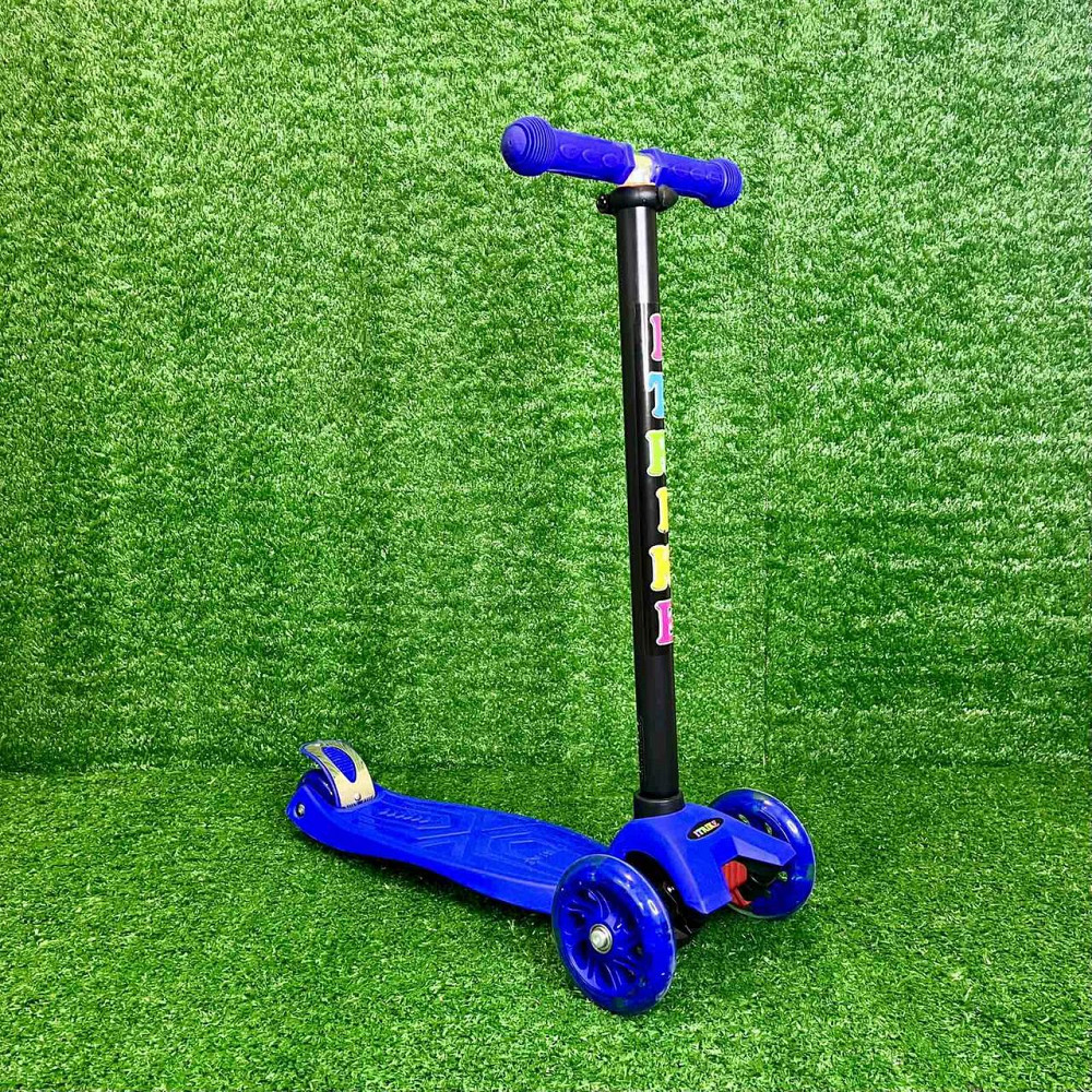 Самокат триколісний iTrike MAXI з підсвічуванням коліс Синій (JR 3-003-DBL) Чернігів - фото 1