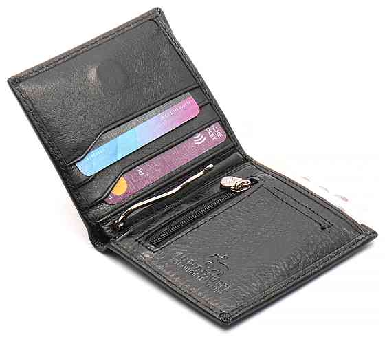 Чорне маленьке портмоне на магніті з затискачем MARCO COVERNA MC-101Н-1 Кам'янське