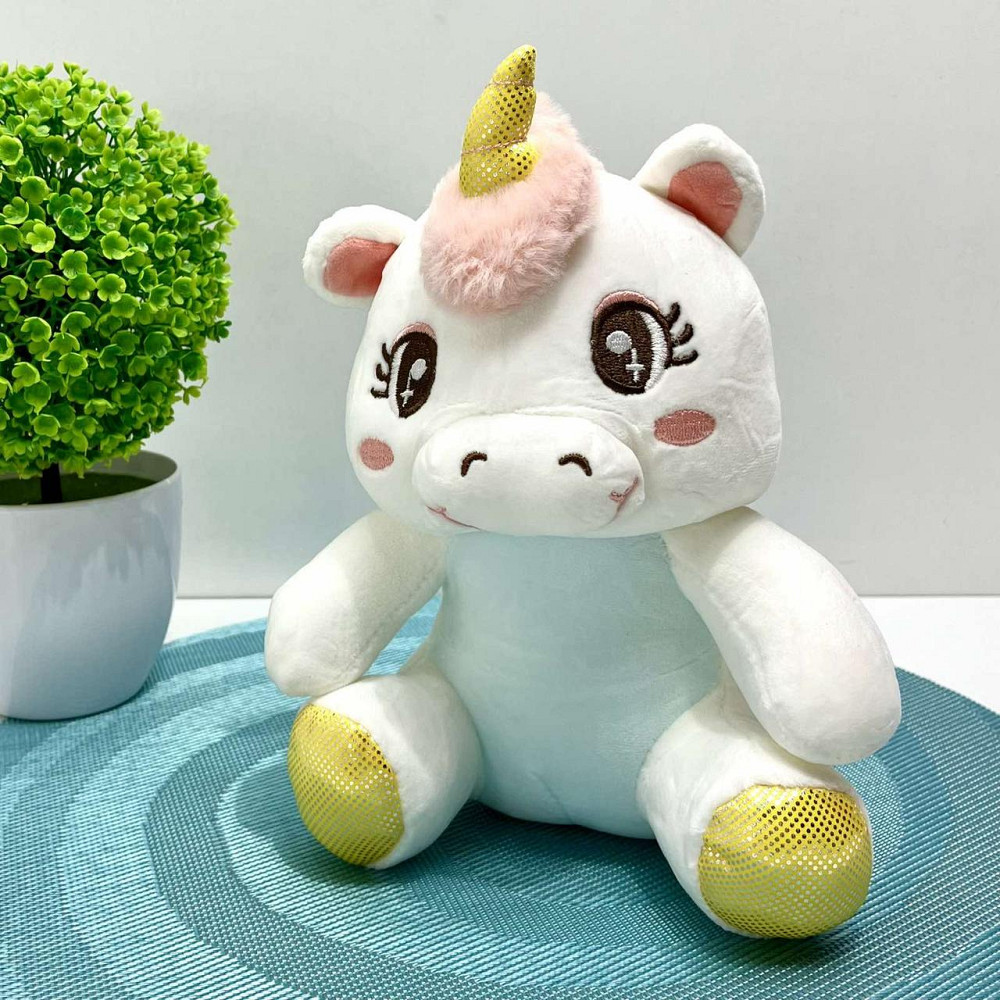 Рюкзак з м'якою іграшкою Єдиноріг 1 відділення 20см Синій (FG24032735B) Чернігів - фото 7