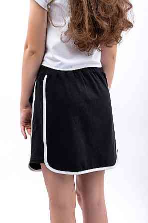 Юбка для девочек, чёрная, летняя , топ Крохатушка одяг Киев