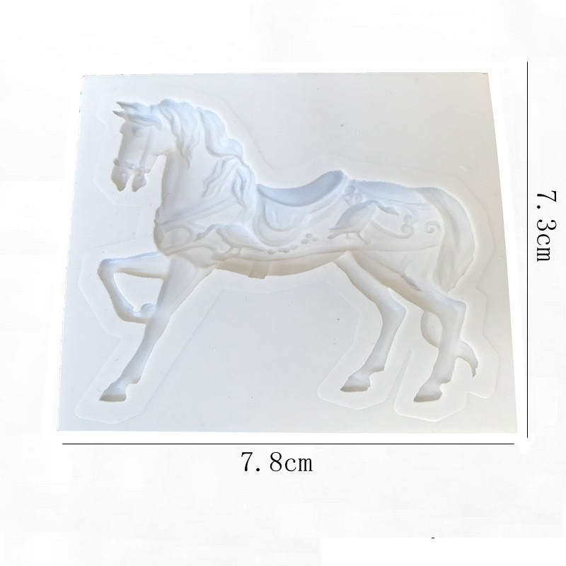 Силиконовая форма Лошадь 73 на 78 мм серый Киев - изображение 4
