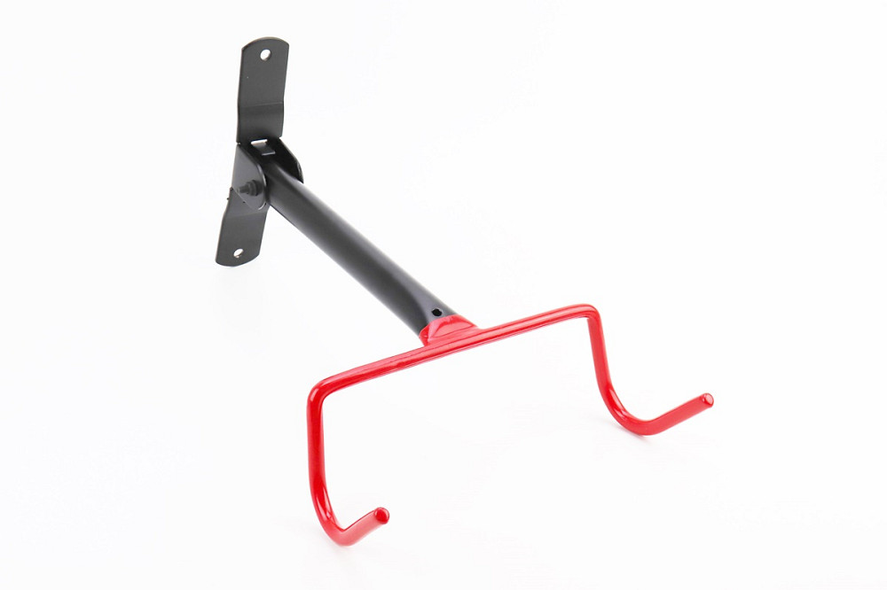 Кріплення велосипеда за раму до стіни складане, чорно-червоне HS-017 (без дюбелів), від 10шт -10% Київ - фото 1
