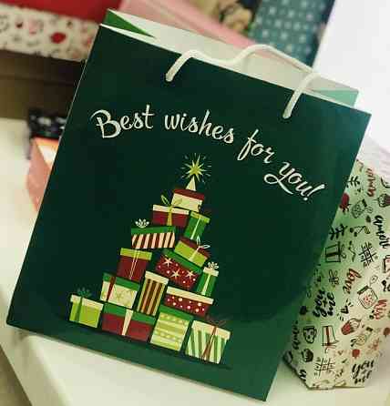 Подарочный пакет Новогодние Ёлки 24х21 см Винница