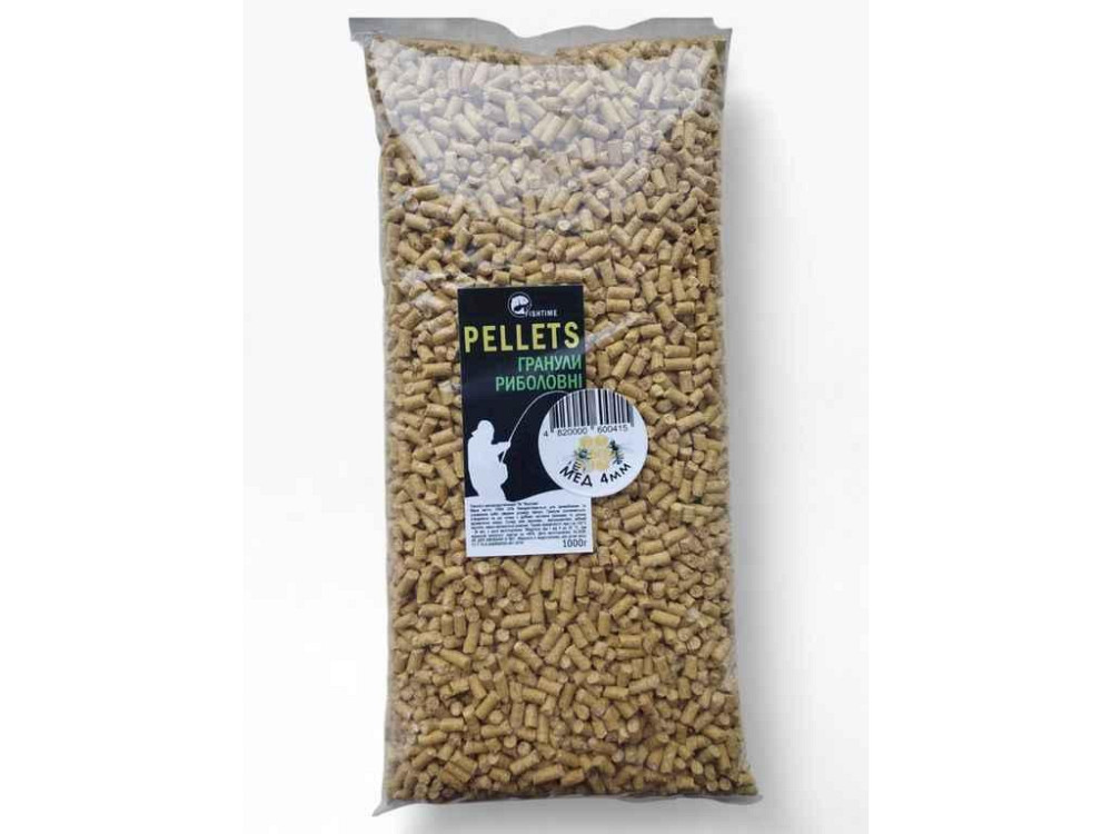 Принада в гранулах Pellets Мед 4мм 1кг ТМ FISHTIME Київ - фото 1