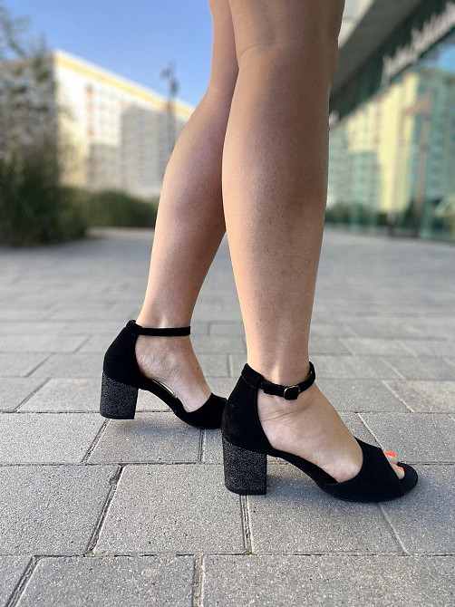 Nivelle Босоніжки жіночі NIVELLE 1468/6015-6033 чорний/срібні (літо, замша натуральна) (3703) 3 Коломия - фото 1