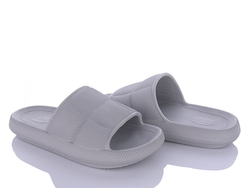 Жіночі шльопанці пінка foam сіре кошеня Одеса - фото 1