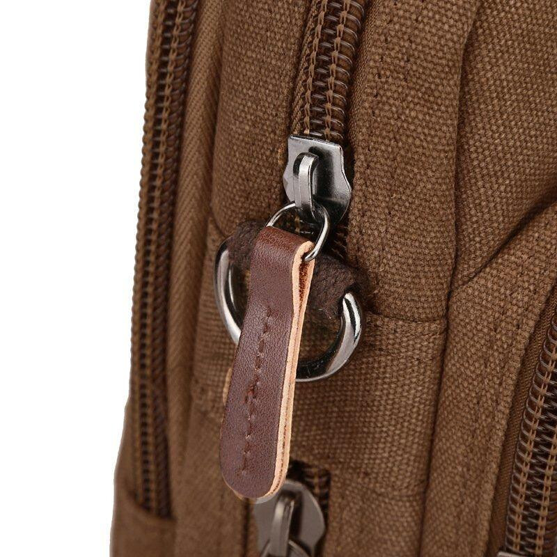 Сумка текстильная для ноутбука Vintage 20183 Коричневая Киев - изображение 2