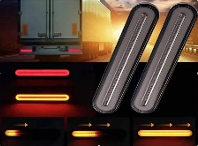 Ліхтар задній G-Wagen mini 12-24V + поворот, що біжить 230мм Вінниця - фото 2