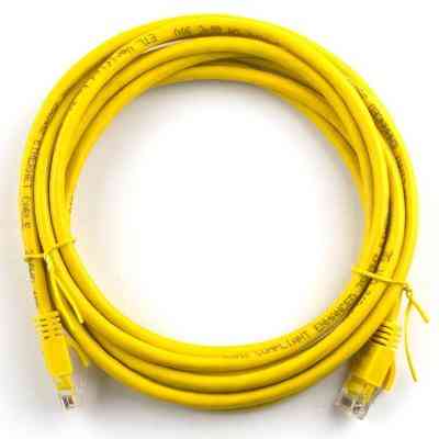 Патч-корд 3м, RJ-45, Cat.5e, CU, медь, желтый Ritar (PCR-CU/3Yw / 03251) Вінниця