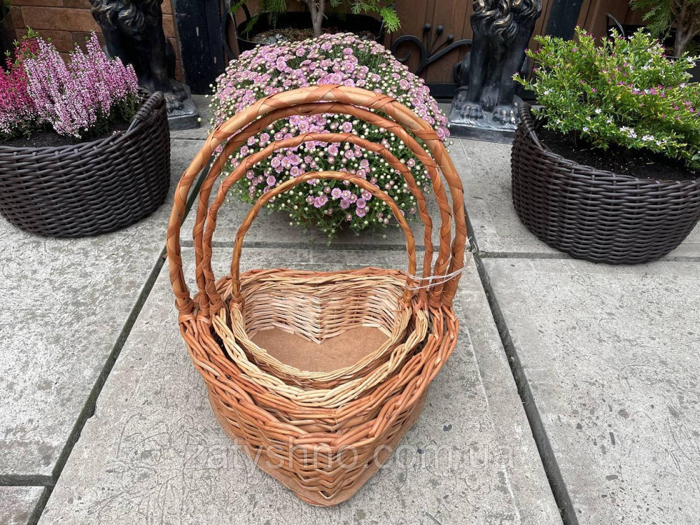 Набор корзинок в виде сердца 4 шт Киев - изображение 3