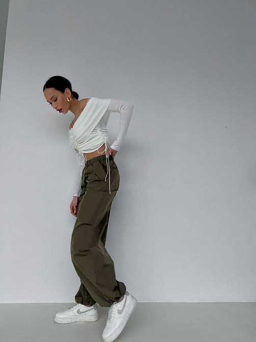 Женский романтичный топ с открытыми плечами рубчик мустанг Одесса - изображение 5