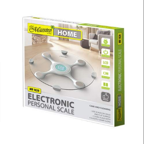 Ваги підлогові електронні скляні MR-1820 Maestro Житомир - изображение 3