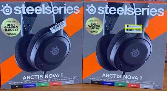 Наушники с микрофоном SteelSeries Arctis Nova 1 Black. Киев