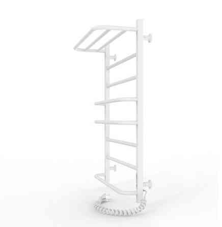 Електрична рушникосушка Laris Зебра Комфорт ЧФ8 500Х800 Е з полицею, біла R3 Київ