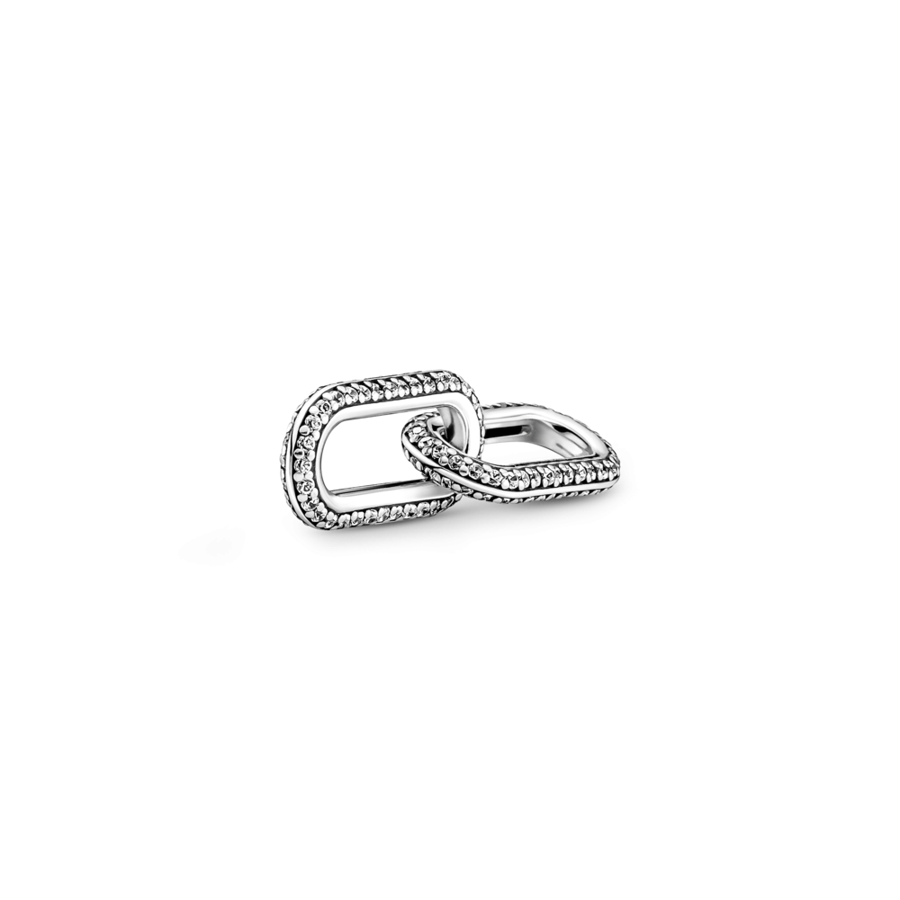 Срібна ланка для стилізації подвійна з паведля браслетів Пандора Мі MasterSem Київ - фото 1