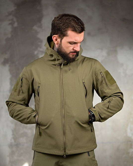 Тактический костюм  софтшел softshell  олива  ВТ7949 Одесса - изображение 4