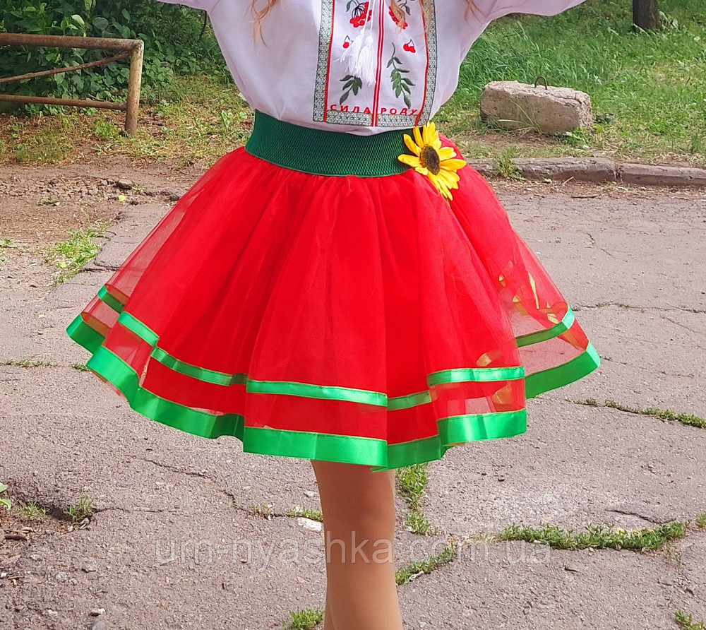 Зелена спідниця під вишиванку Кривий Ріг - фото 6