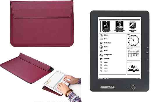 Чехол-конверт VitoCase для PocketBook Pro 912, с функцией подставки для книги Бордовый Киев