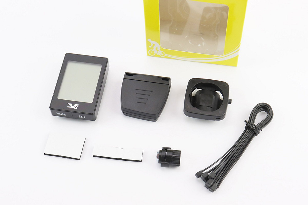 Велокомп'ютер 22-функції, бездротовий, 1.9" дисплей з сенсорними кнопками управління, вологозахисний, чорний YS-668С (без батарейок) Київ - фото 1