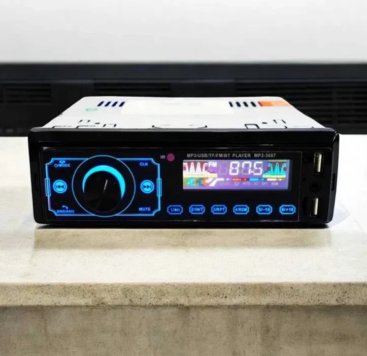 Автомагнітола MP3 3887 ISO 1DIN із сенсорним дисплеєм 4.1", підтримкою USB, SD, AUX, Bluetooth, пультом ДУ Одеса - фото 2