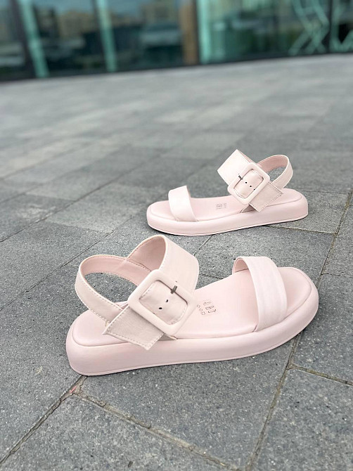 teona Стильні босоніжки жіночі літні пудрові TEONA 286, натуральна шкіра р. 36-39 39 Коломия - фото 1