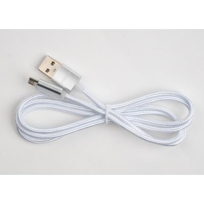 Дата кабель USB 2.0 AM to Micro 5P 1m LED silver Vinga (VCPDCMLED1S) Вінниця - фото 3