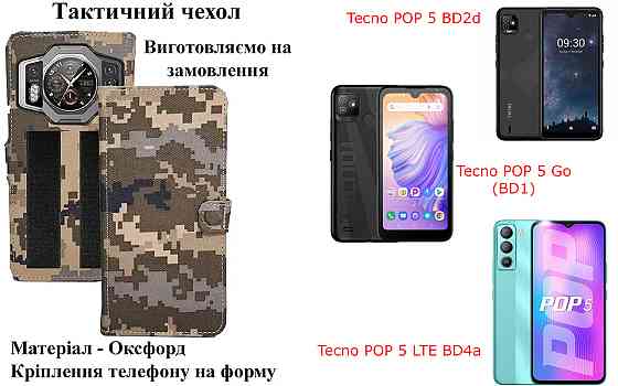 Тактический чехол для Realme 8 4G, Realme 8 5G, realme 8i, крепится к снаряжению на липучке Киев