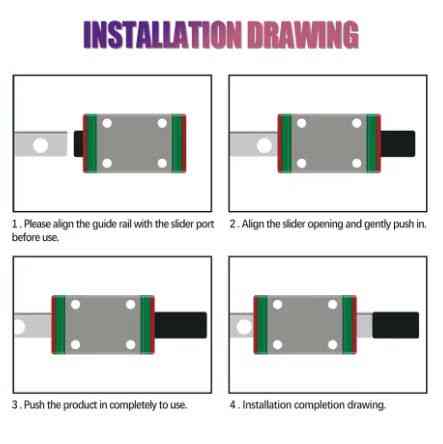 Блок каретки для лінійної направляючої MGN12C (MHCN) Київ