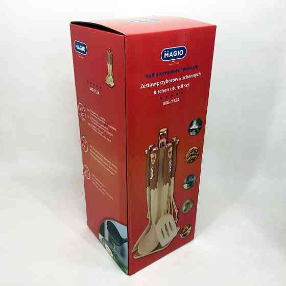 Силиконовые кухонные принадлежности набор, Набор кухонных предметов из силикона поварской AO-92 Киев