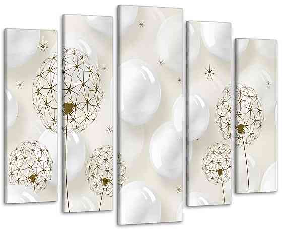 Модульная картина Абстракция Цветы Art-12_5 115x170 см Киев