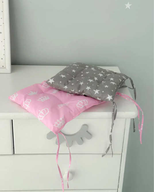 Мягкая подушка для детского стульчика, белая Киев - изображение 5