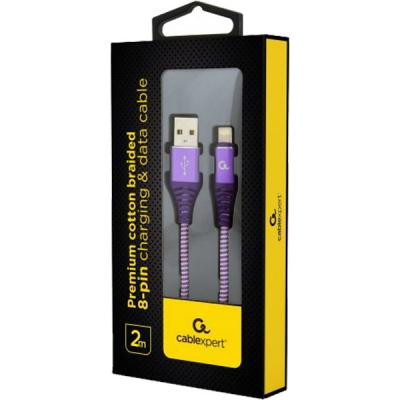 Дата кабель USB 2.0 AM to Lightning 2.0m Cablexpert (CC-USB2B-AMLM-2M-PW) Винница - изображение 2