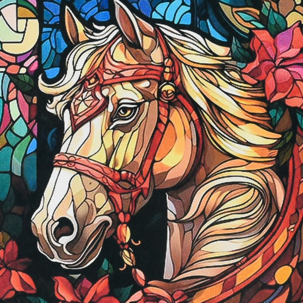 Алмазна мозаїка "Білий вершник" DEEX16289 не повна викладка 30х30 см Вінниця - фото 1