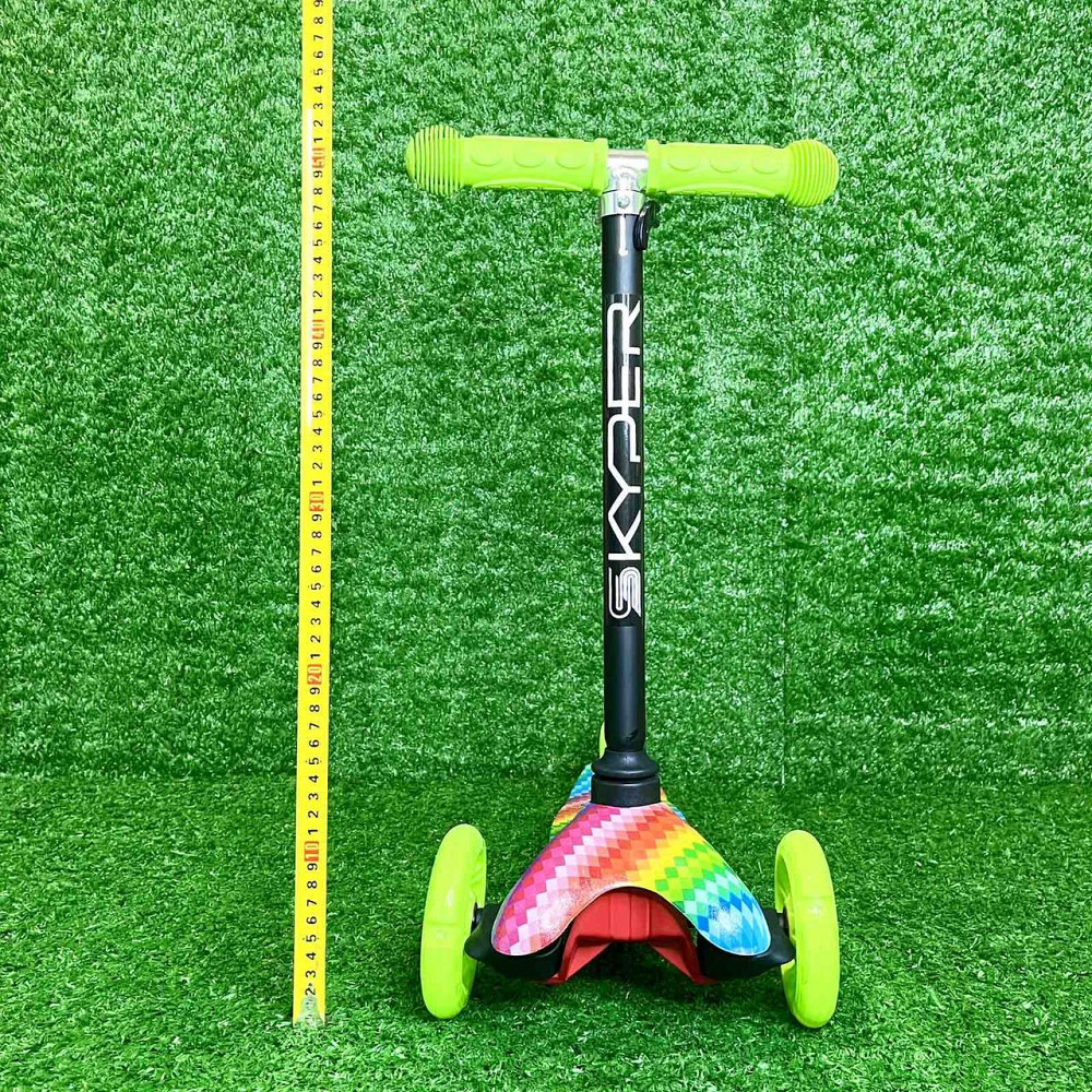 Самокат триколісний Skyper MINI колеса PU 120мм на 2-4 роки Салатовий Вид 4 (112-40103) Чернигов - изображение 10