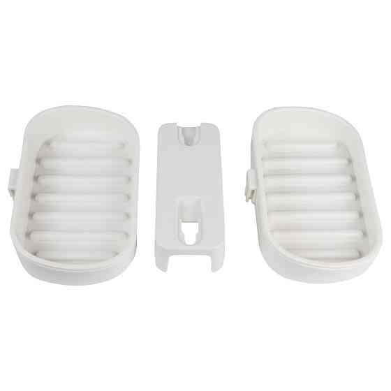 Мыльница на вакуумной присоске двойная s42 142×111×201мм AQUATICA (9784290) Киев