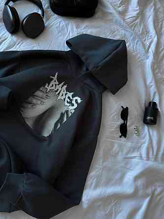 Жіноча тепла оверсайз худі з родзинкою трьохнитка на флісі Одеса