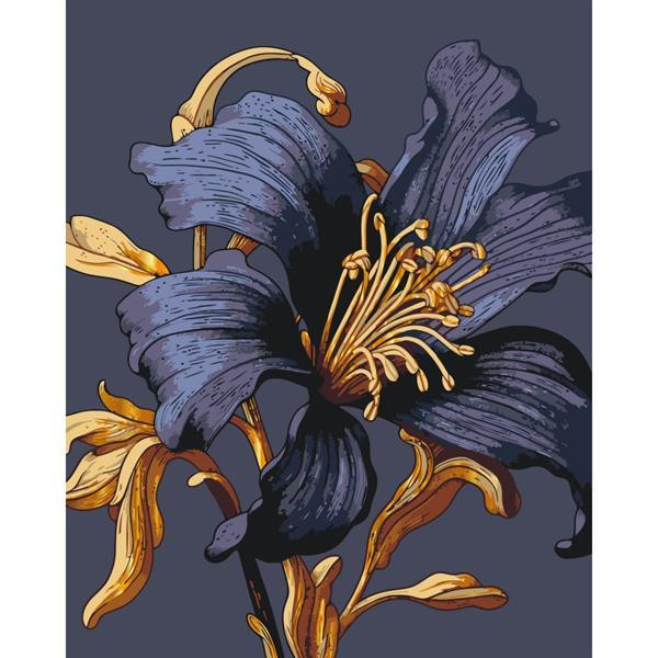 Картина за номерами ArtCraft Таємнича лілія з металізованими фарбами 40х50 см (13151-AC) Харків - фото 4