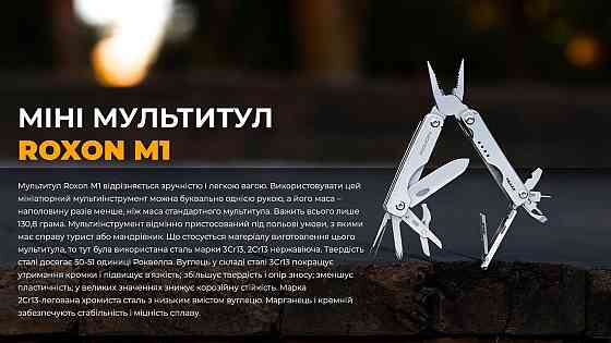 Міні мультитул Roxon M1, сірий Киев
