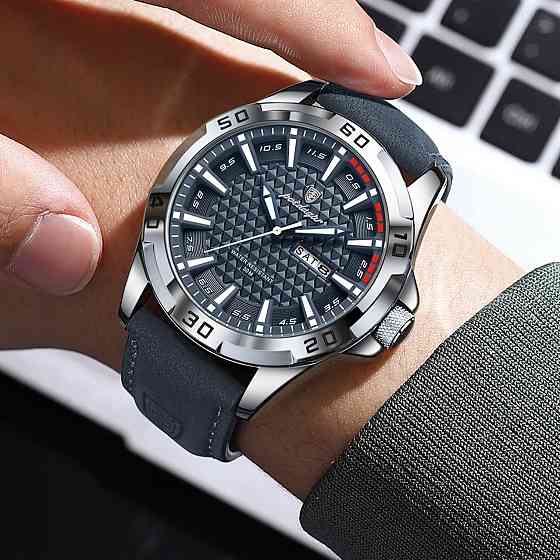 Часы мужские наручные кварцевые Poedagar Gambit Синий Киев