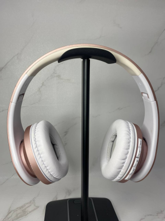 Бездротові навушники WorWoder SDT-A0001 Rose Gold з мікрофоном, накладні Bluetooth-навушники рожеве золото Б/В Київ